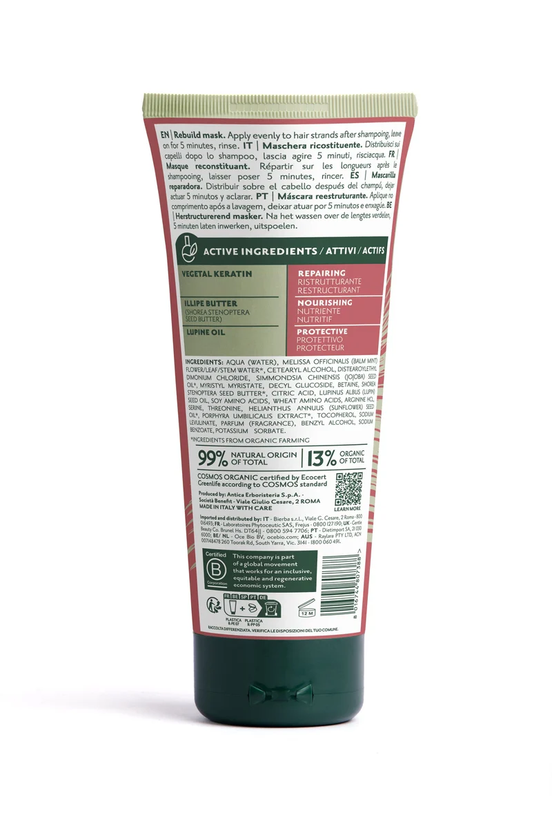 Herbatint Rebuild Mask Maschera Ricosituente 200ml