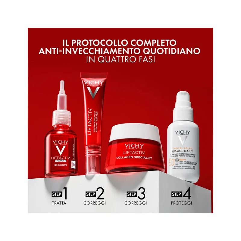 Vichy Liftactiv Collagen Specialist Contorno Occhi con Peptidi Pro-Collagene 15 ml