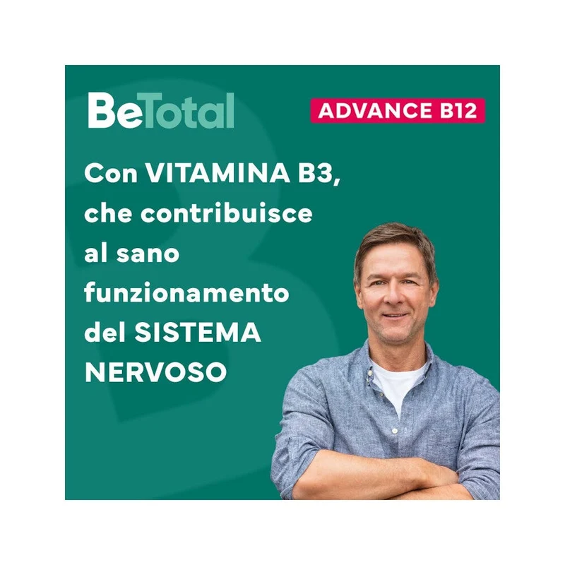Be-Total Advance B12 Integratore 50+ Anni - 30 Flaconcini
