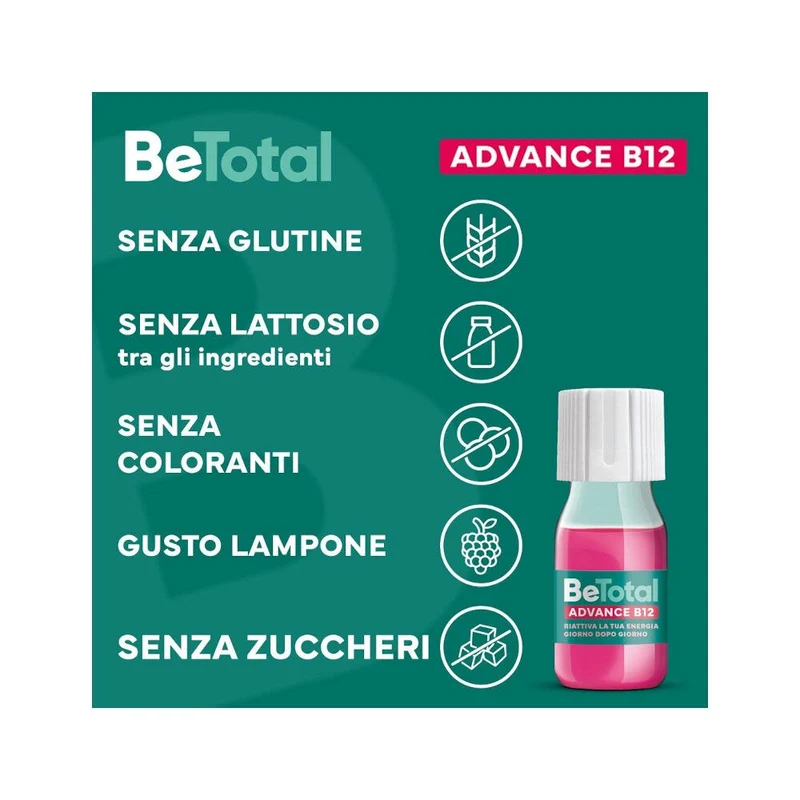 Be-Total Advance B12 Integratore 50+ Anni - 30 Flaconcini