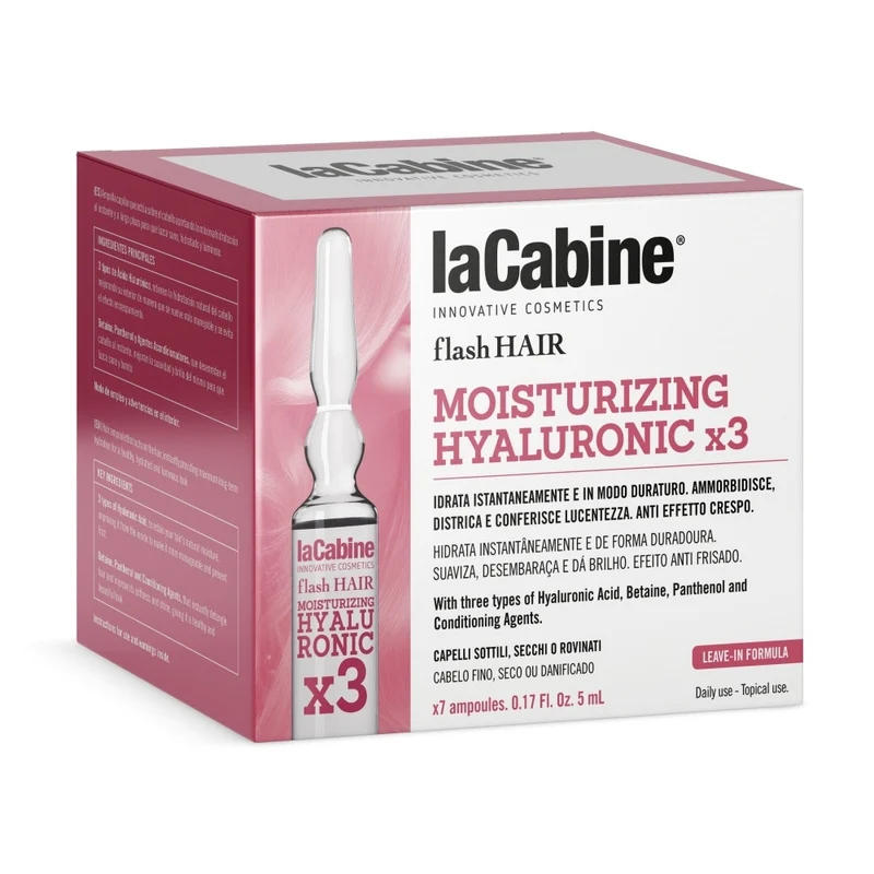 LaCabine Moisturizing Hyaluronic x3 Anti-Crespo Capelli 7 Fiale