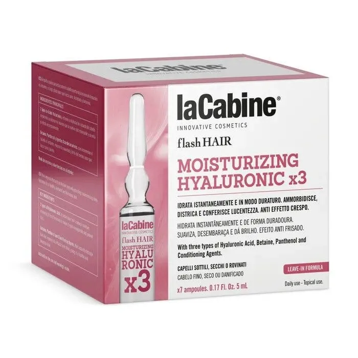 LaCabine Moisturizing Hyaluronic x3 Anti-Crespo Capelli 7 Fiale