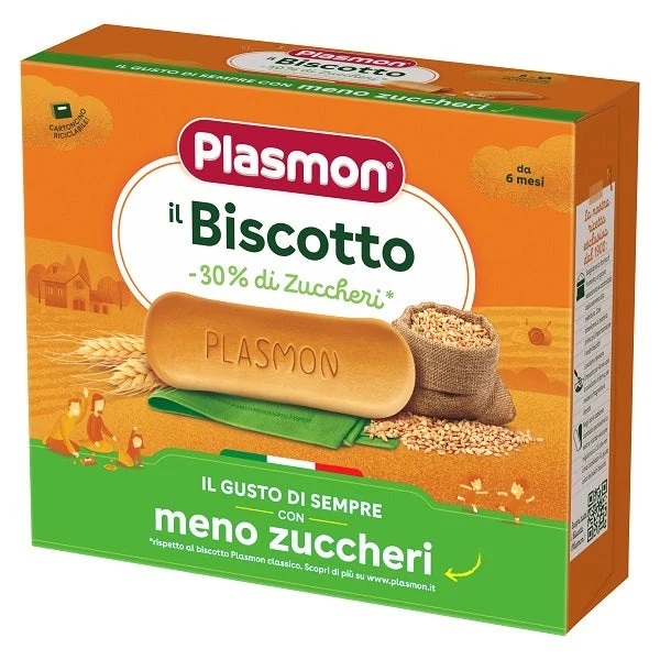 Plasmon Il Biscotto -30% di Zuccheri 6M+ 320g