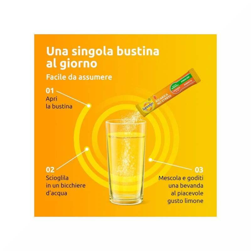 Supradyn Ricarica No Stress Integratore Vitamine e Magnesio contro la Stanchezza da Stress 20 Buste