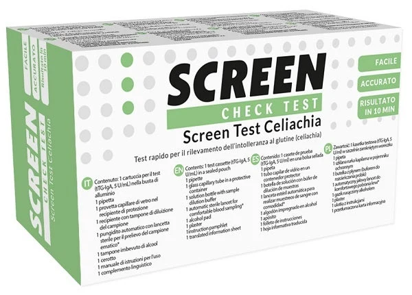 Screen Test Rapido Screen Test Celiachia per Rilevazione Intolleranza Glutine 1 Pezzo