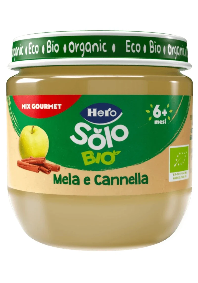 Hero Solo Omogeneizzato Mela E Cannella 100% Bio 120g