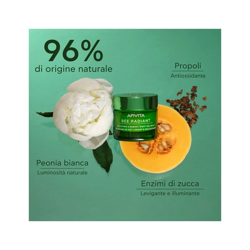 Apivita Bee Radiant Gel-Balsamo Notte Levigante & Riattivante 50ml