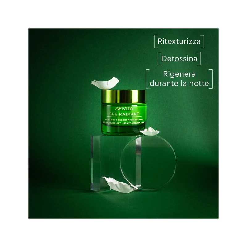 Apivita Bee Radiant Gel-Balsamo Notte Levigante & Riattivante 50ml