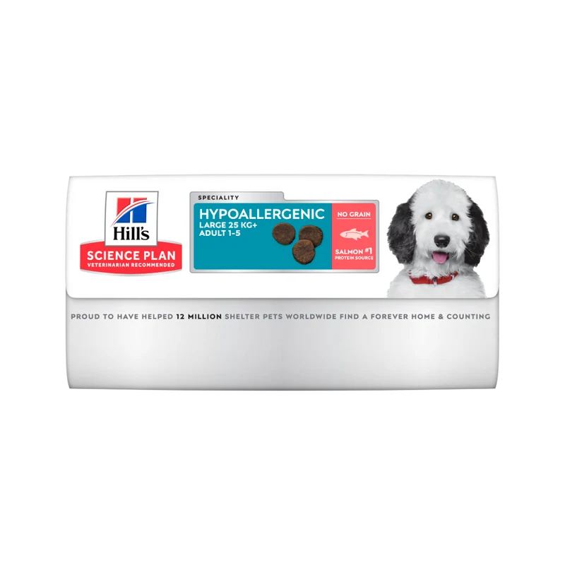 Hill's Science Plan Hypoallergenic Al Salmone Cibo Secco Cani Adulti Taglia Grande Sacco 14kg