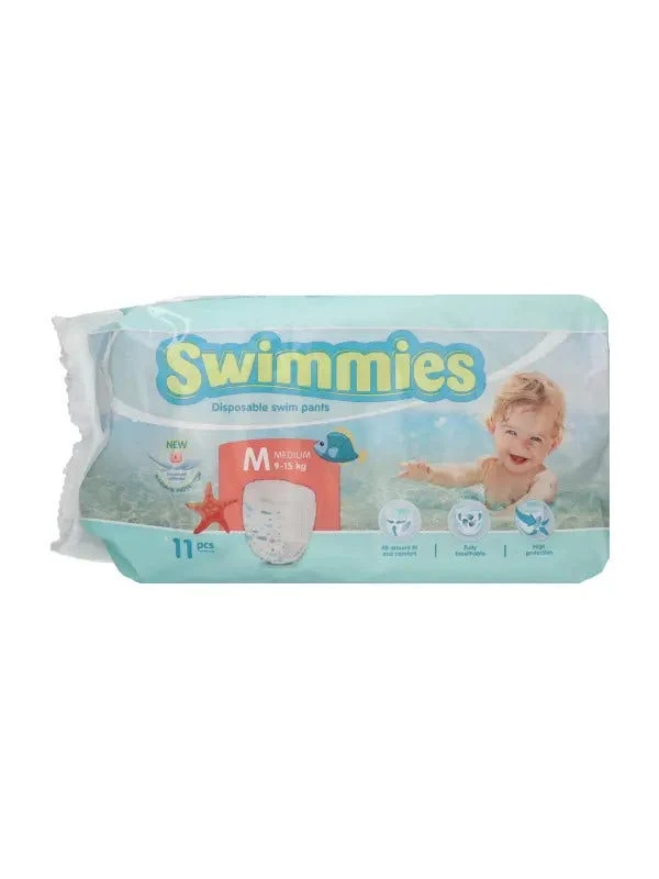 Swimmies Pants Sp Pannolino Costume Taglia Media 9/15kg 11 Pezzi