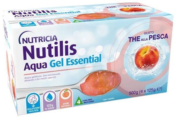 Nutricia Nutilis Aqua Essential Gel The Alla Pesca 4x125g