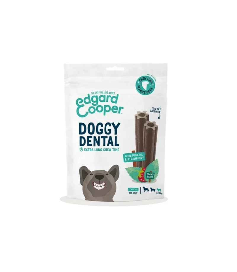 Edgard & Cooper Doggy Dental Small Fragola E Menta Stick Dentali per Cani 120g