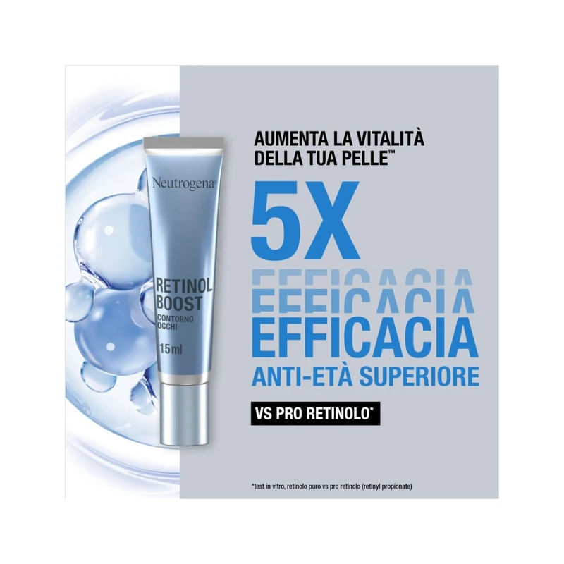 Neutrogena Retinol Boost Crema Contorno Occhi con Retinolo Anti Età 15ml