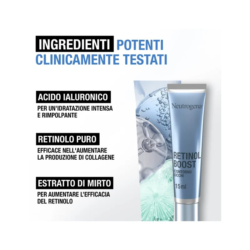 Neutrogena Retinol Boost Crema Contorno Occhi con Retinolo Anti Età 15ml