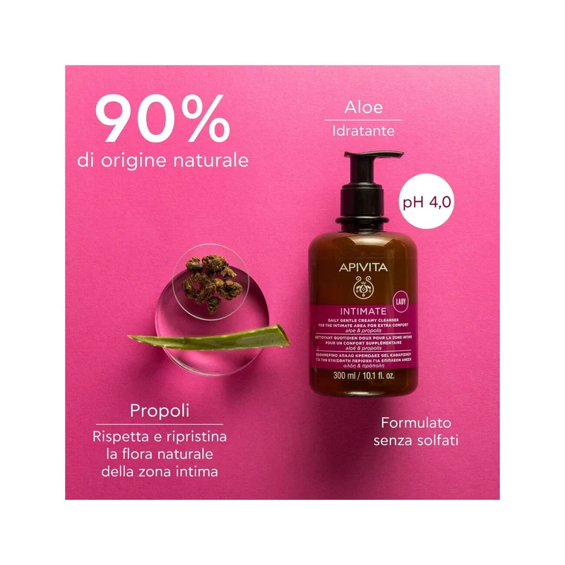 Apivita Intimate Lady Gel Detergente Intimo Delicato 300ml
