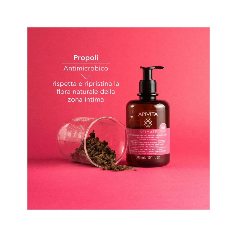 Apivita Intimate Plus Gel Detergente Intimo Extra Protezione 300ml