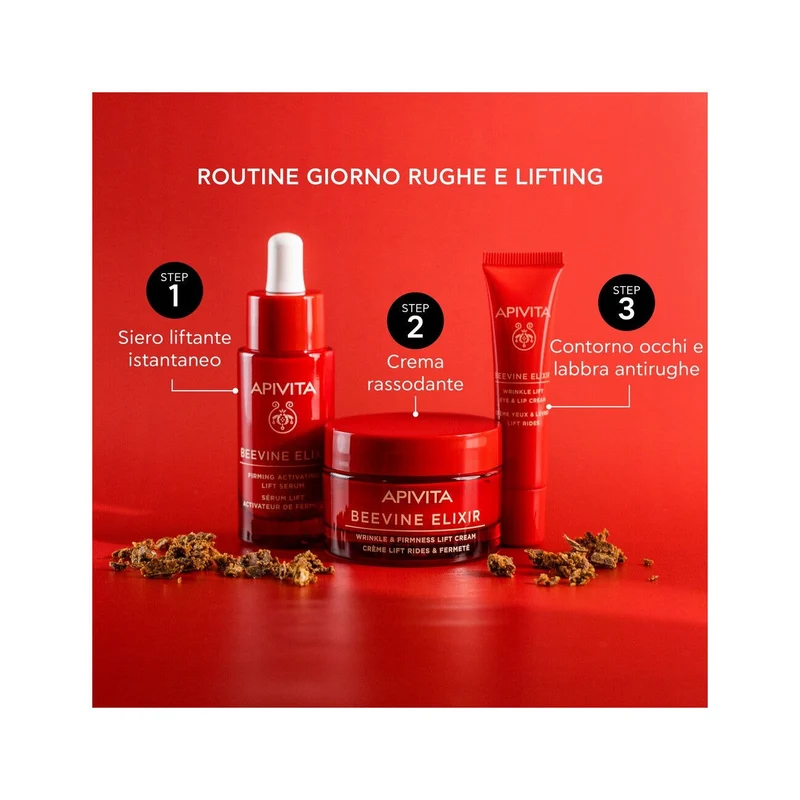 Apivita Beevine Elixir Crema Anti-Rughe Rassodante Liftante Texture Leggera 50ml