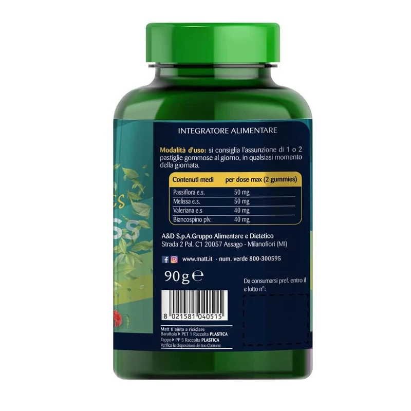 Matt No Stress Gummies 30 Pastiglie Gommose