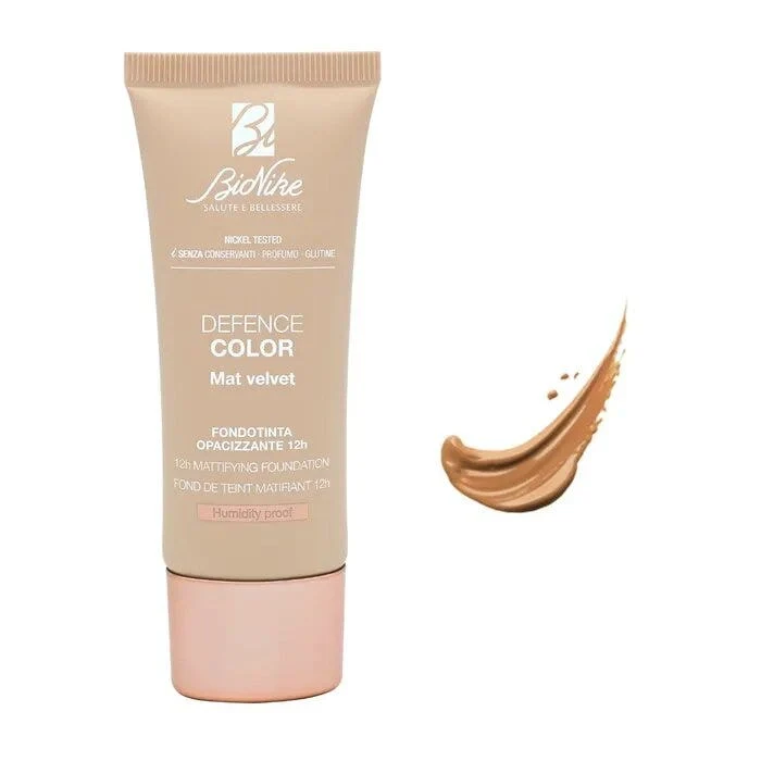 Bionike Defence Color Mat Velvet Fondotinta N. 406 Miel Cannelle 30ml