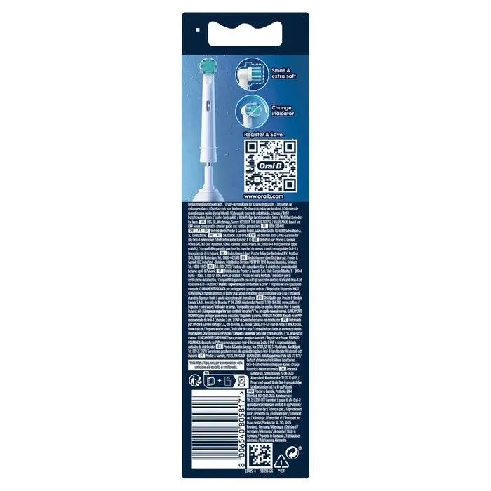 Oral-B Testine Di Ricambio Pro Kids Con Disney Cars o Principesse 4 Pezzi