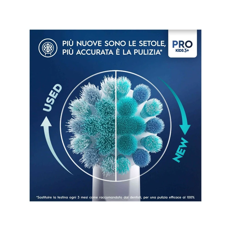 Oral-B Testine Di Ricambio Pro Kids Con Disney Frozen 4 pezzi