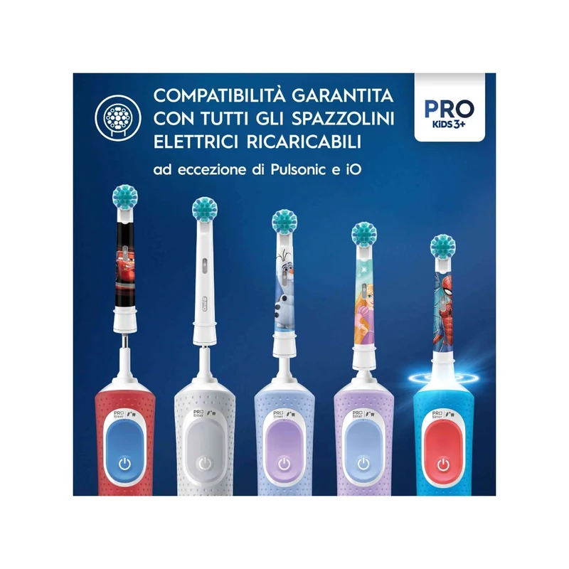 Oral-B Testine Di Ricambio Pro Kids Con Disney Frozen 4 pezzi