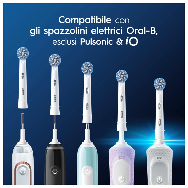 Oral-B Power Refill EB50 Sensitive Clean 5 Testine Di Ricambio