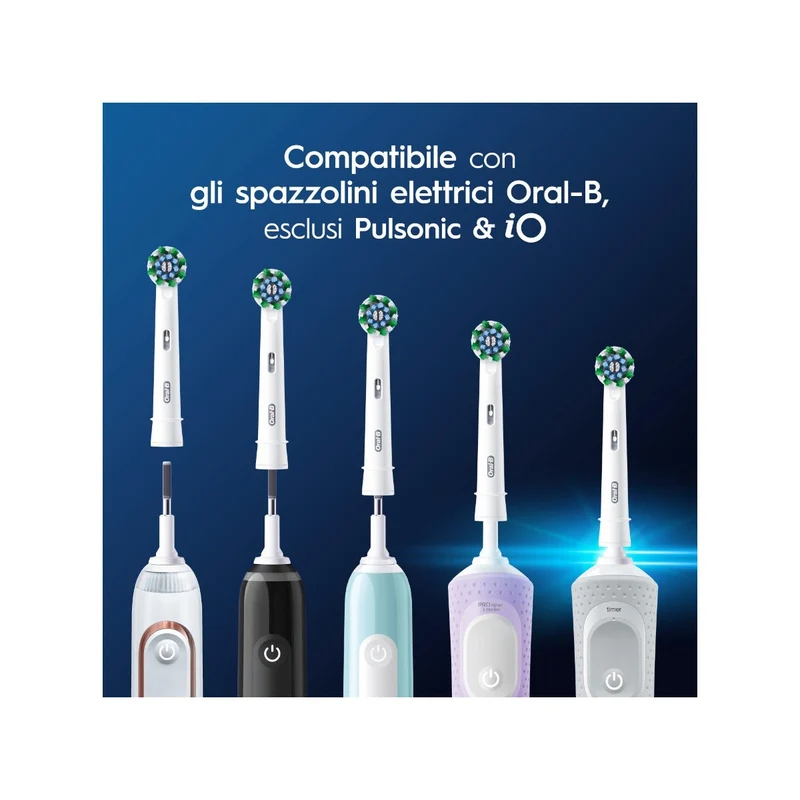 Oral-B Testine Di Ricambio Pro Cross Action 3 Pezzi