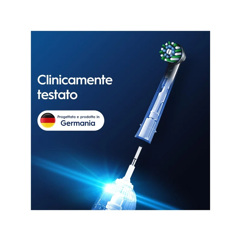 Oral-B Testine Di Ricambio Pro Cross Action Black 3 Pezzi