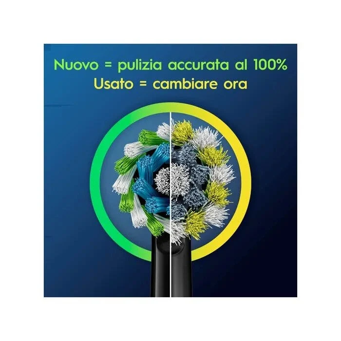 Oral-B Testine Di Ricambio Pro Cross Action Black 3 Pezzi