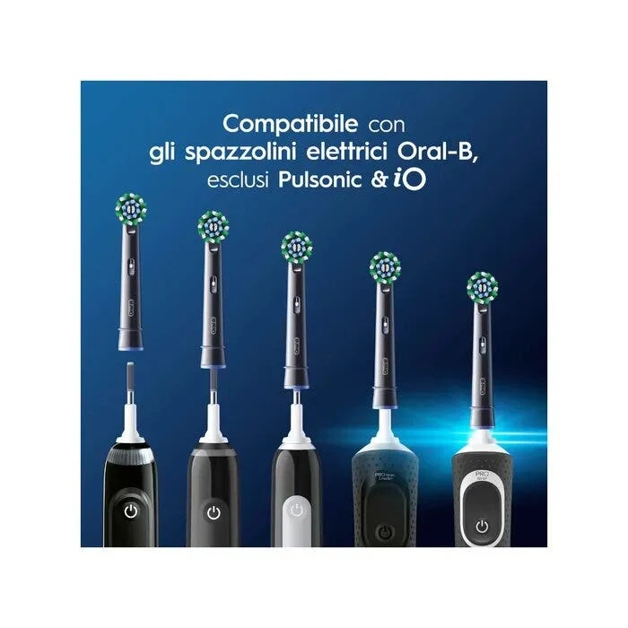 Oral-B Testine Di Ricambio Pro Cross Action Black 3 Pezzi