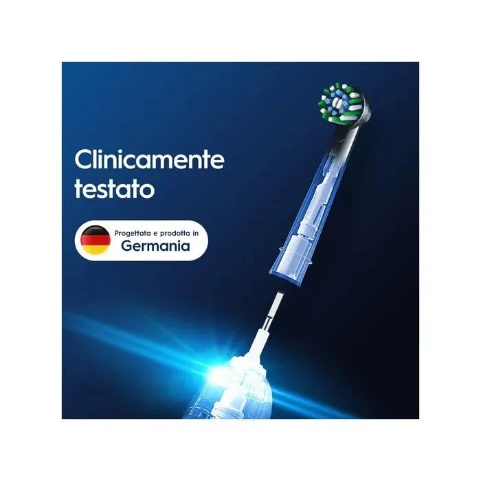 Oral-B Testine Di Ricambio Pro Cross Action Black 3 Pezzi