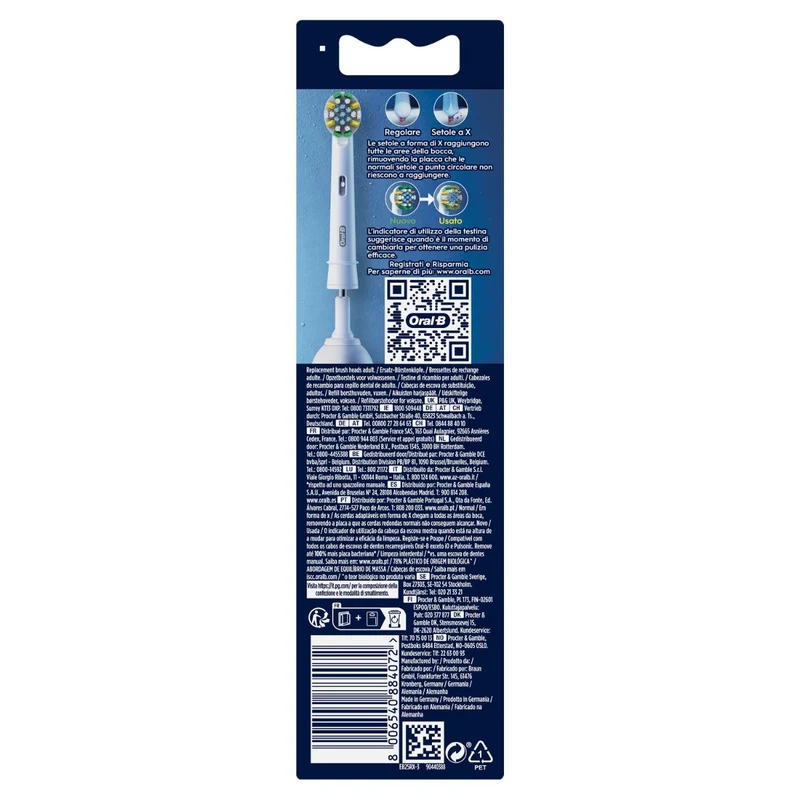 Oral-B Testine Di Ricambio Pro Floss Action 3 Pezzi