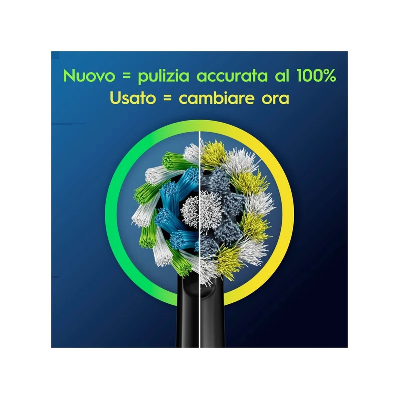 Oral-B Testine Di Ricambio Pro Cross Action Black 5 Pezzi