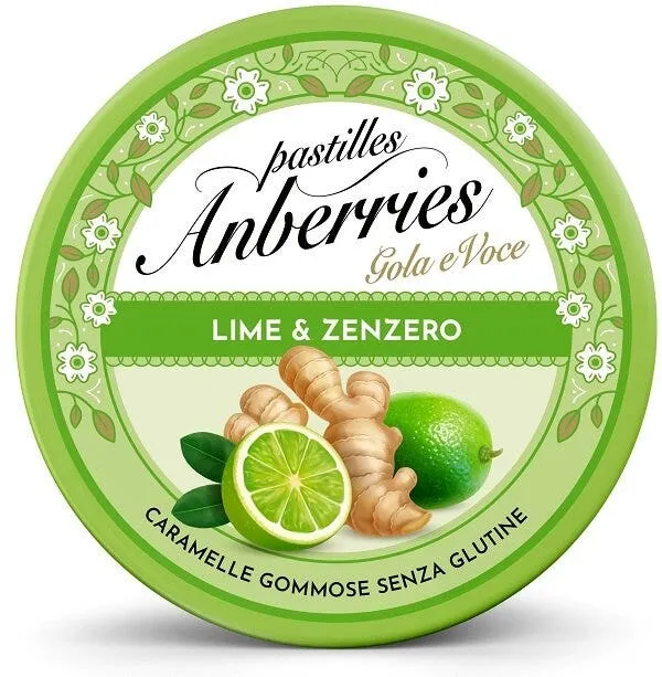 Anberries Lime & Zenzero Caramelle Gommose 50g