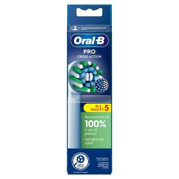 Oral-B Testine Di Ricambio Pro Cross Action 5 Pezzi