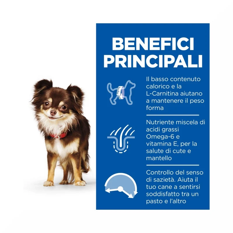 Hill's Science Plan Light Small & Mini Adult Crocchette Con Pollo Per Cani Sacco 6 Kg