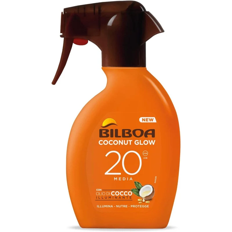 Bilboa Coconut Glow Spray Solare Trigger SPF20 250ml