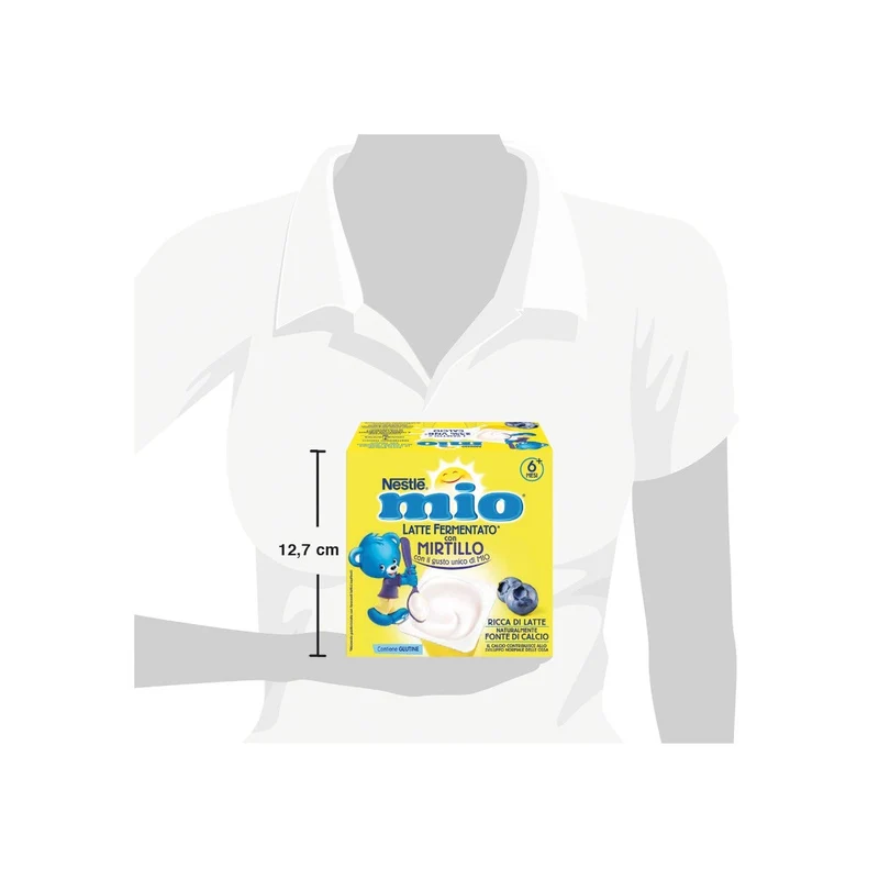 Nestlé Mio Merenda Latte Fermentato Mirtillo 4 Vasetti Da 100g