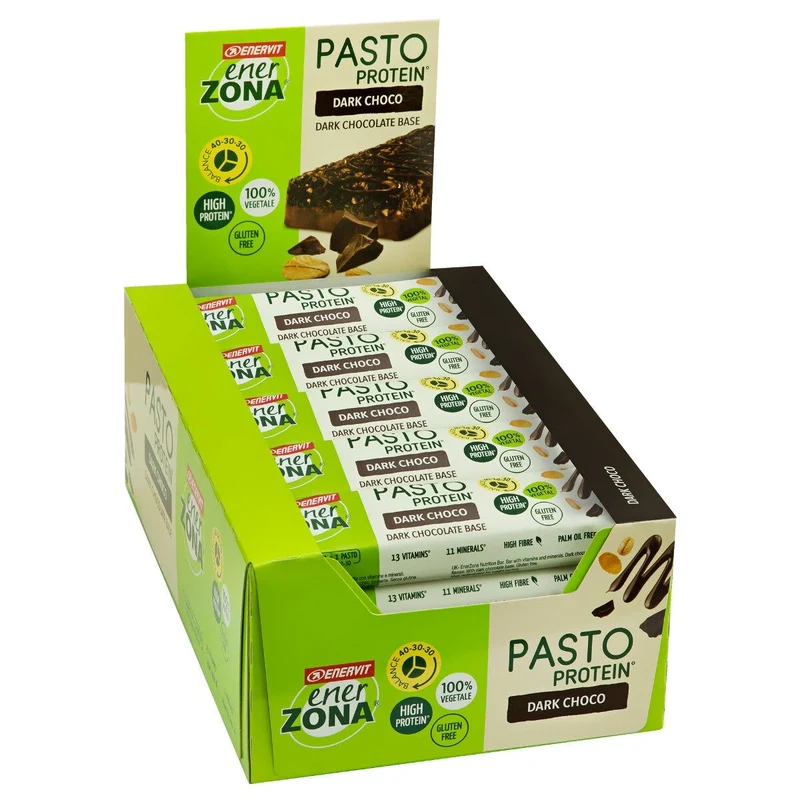 Enerzona Pasto Protein Dark Choco 25 Barrette Da 55g