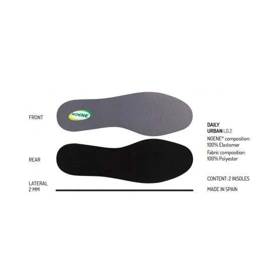 Noene Solette Oversole Daily Urban LG2 Taglia 43/46 1 Paio
