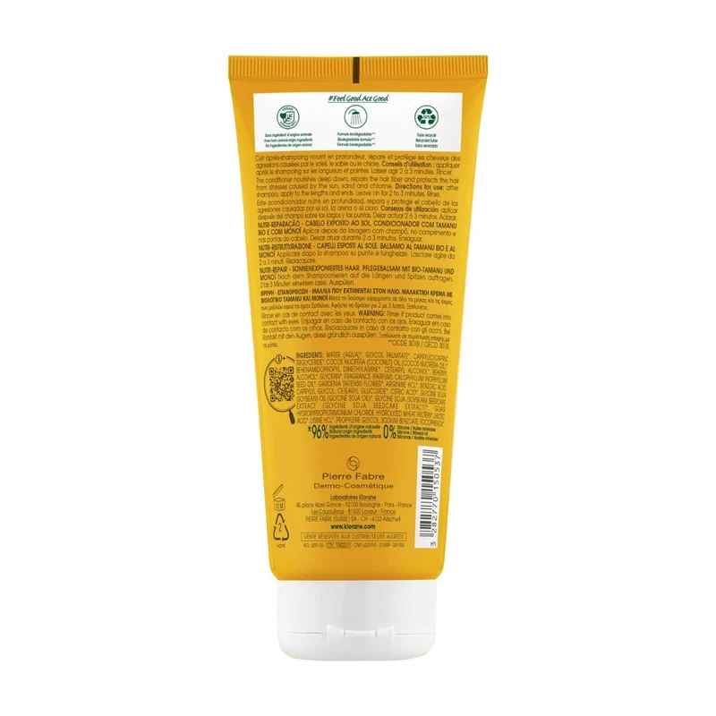 Klorane Balsamo Nutritivo Al Tamanu BIO e Monoï 200ml