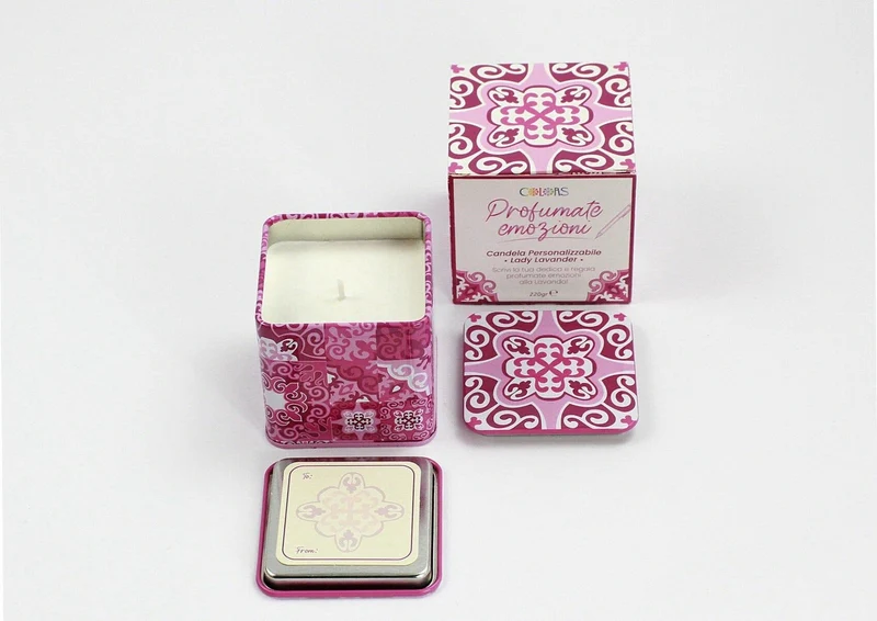 Colors Candela Profumata Personalizzabile Lady Lavander
