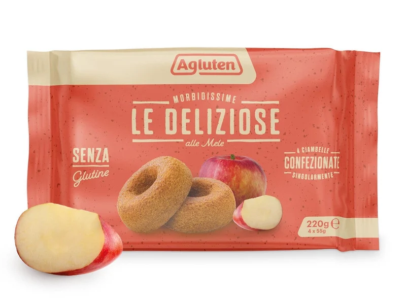 Agluten Le Deliziose Alle Mele Ciambelle 4x55g