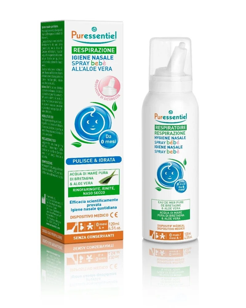 Puressentiel Respirazione Spray Bebè All’aloe Vera 120ml