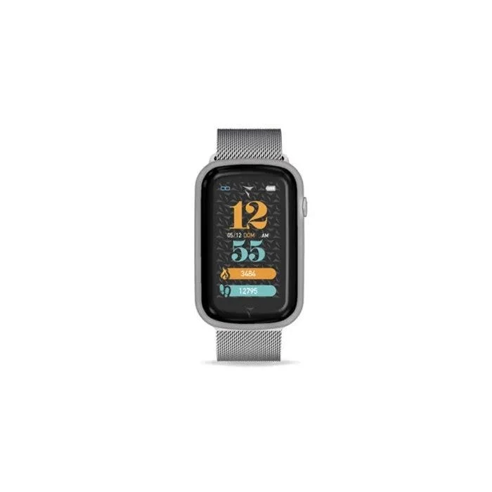 Techmade Smartwatch Steps Cinturino In Acciaio Maglia Milano Silver