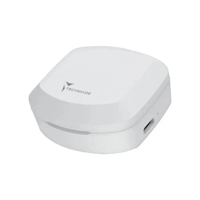 Techmade Auricolari Senza Filo Con Box Di Ricarica White