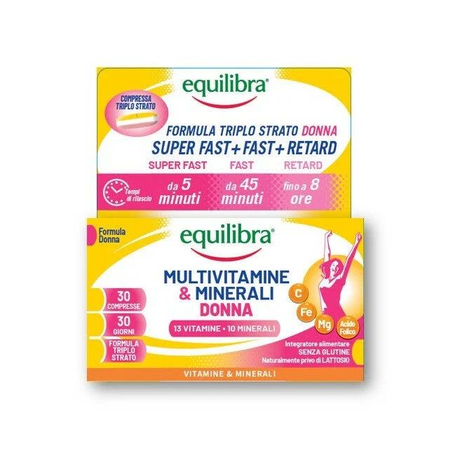 Equilibra Multivitaminico Donna 30 Compresse Triplostrato