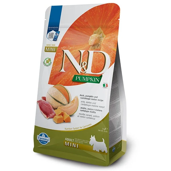 Farmina N&D Pumpkin Anatra Zucca E Melone Per Cani Adulti Taglia Mini 2kg