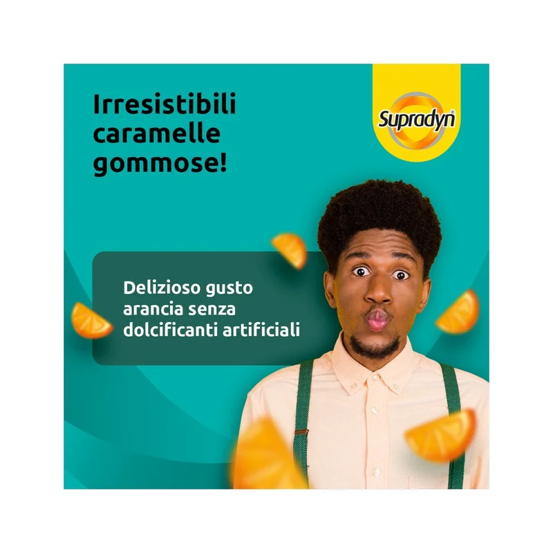 Supradyn Difese Gummy Integratore Difese Immunitarie Vitamina C Vitamina D e Zinco 60 Caramelle